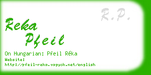 reka pfeil business card